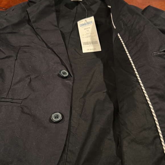 NWT Gymboree 2009 Easter Line Navy Blue 2 Button Blazer Flap Pockets XS - Picture 14 of 14